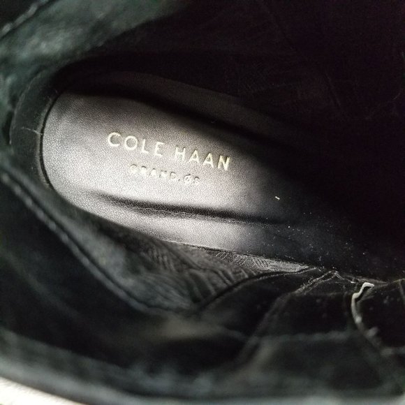 Cole Haan Shoes Womens Size 9 Black Leather Side Zip Ankle Booties - Picture 13 of 15